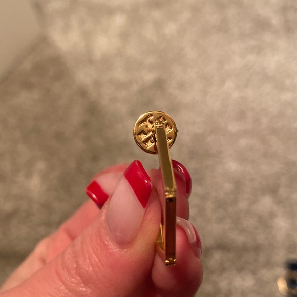 Tory Burch gold hoops - Picture 3 of 6